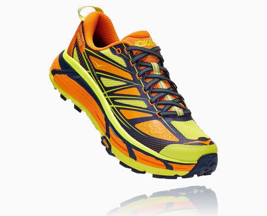 Pánske Trail Tenisky Hoka One One Sk - Mafate Speed 2 - Svetlo Zlate / Ruzove 84536-JRLI